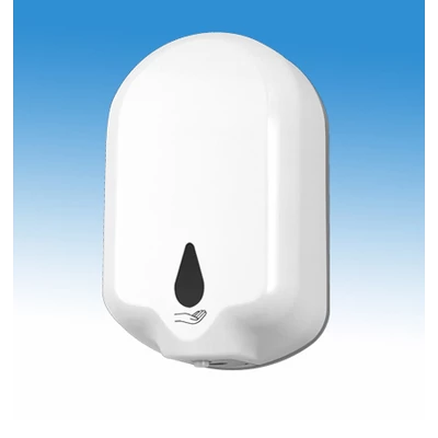 Infrás kézfertõtlenítõszer adagoló, mûanyag, fehér, 1,1 l, elemes