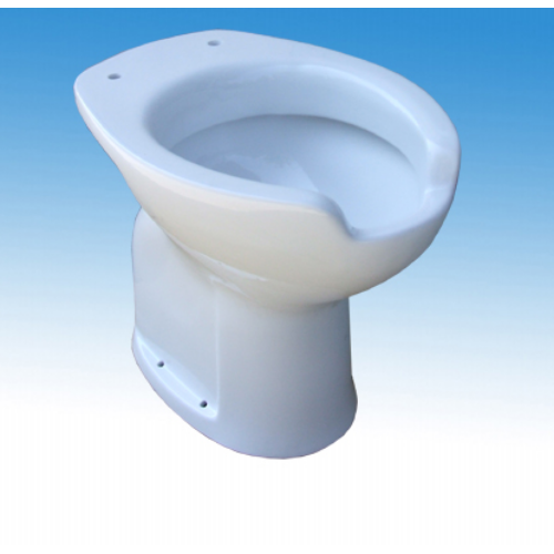 Idral Porcelán WC-kagyló mozgáskorlátozott felhasználók részére, nyitott, magasított, padlón álló, alsó kifolyással