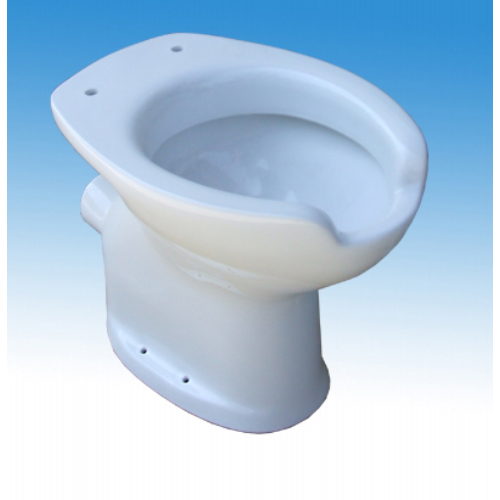 Idral Porcelán WC-kagyló mozgáskorlátozott felhasználók részére, nyitott, magasított, padlón álló, hátsó kifolyással