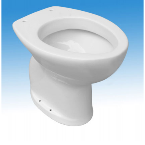 Idral Porcelán WC-kagyló mozgáskorlátozott felhasználók részére, zárt, magasított, padlón álló, alsó kifolyással, kivágás nélküli